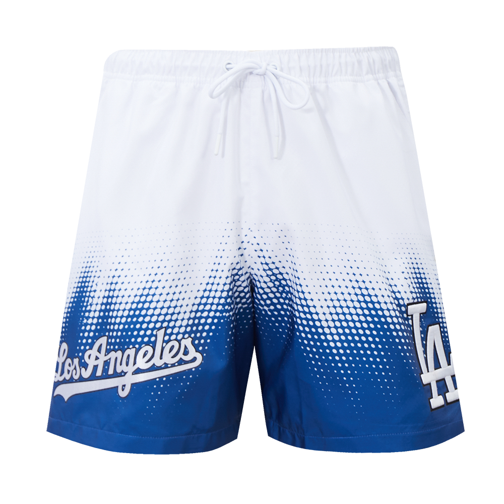 Pro Standard Los Angeles Dodgers Blueprint Shorts - White/Blue - WHITE/BLUE